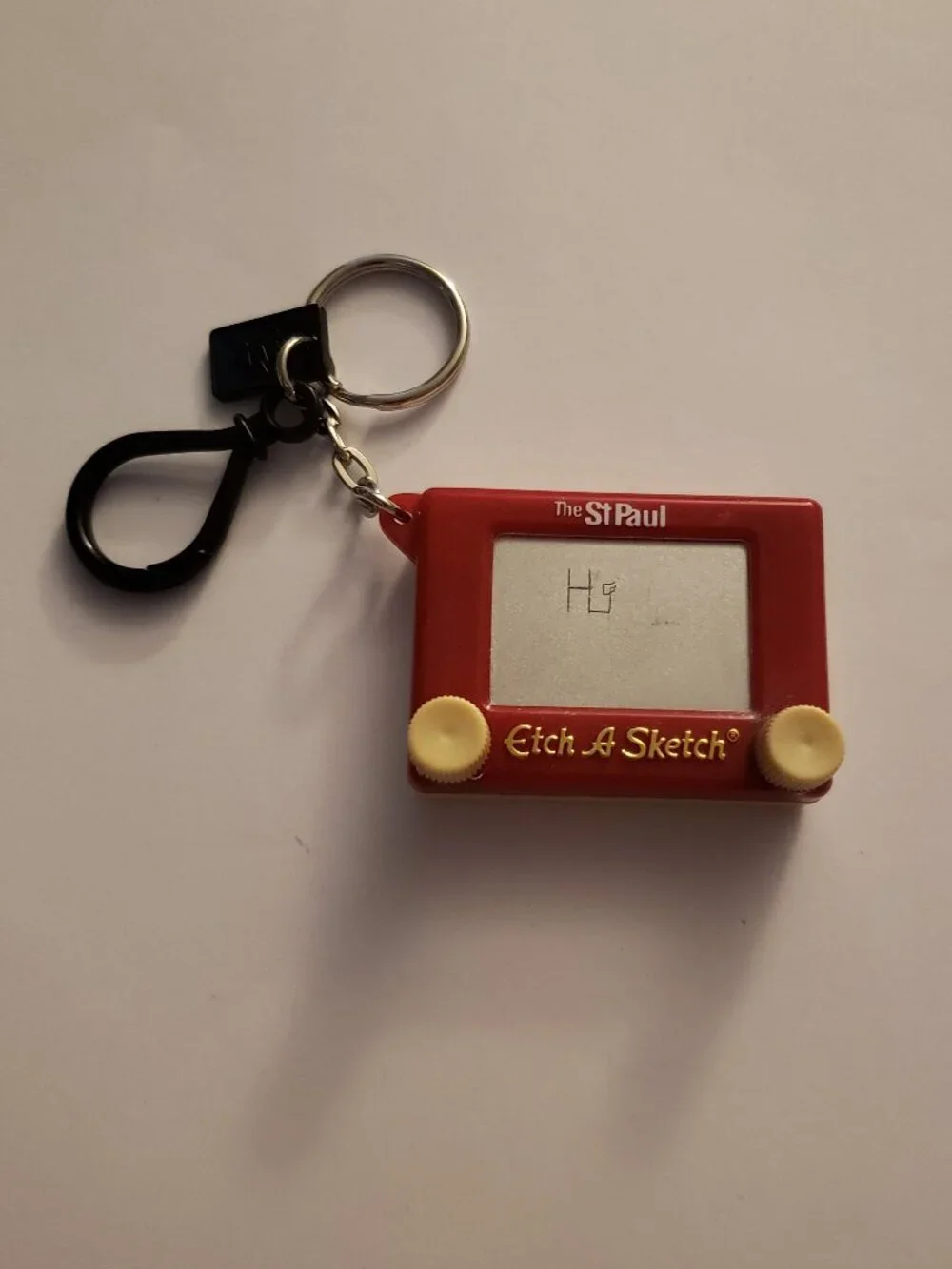 Vintage Etch-a-Sketch Mini Toy Keychain 90s Promotional Basic Fun 1994